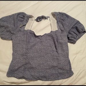 Abercrombie & Fitch Puff Sleeve Top